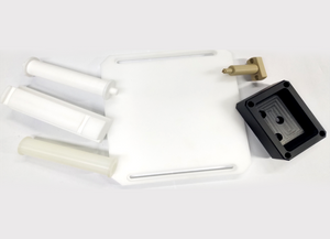 Custom Black/White POM, PTFE, ABS, Nylon, PEEK Engineered Plastic Parts